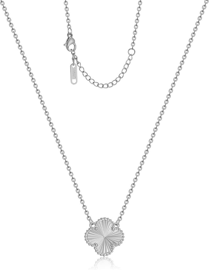 AIPPK Clover Pendant Necklace for Women 18K Gold Plated Four Leaf Clover Necklaces Lucky Simple Jewelry Gifts for Women - Image 1
